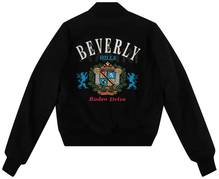 Amiri Beverly Hills Embroidered Jacket Black