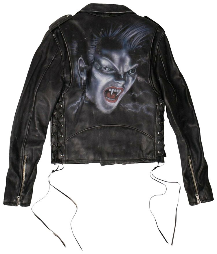 Amiri Lost Boys Vintage Biker Jacket Black