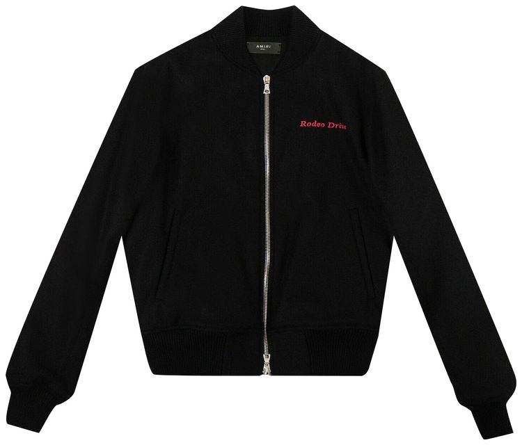 Amiri Beverly Hills Embroidered Jacket Black