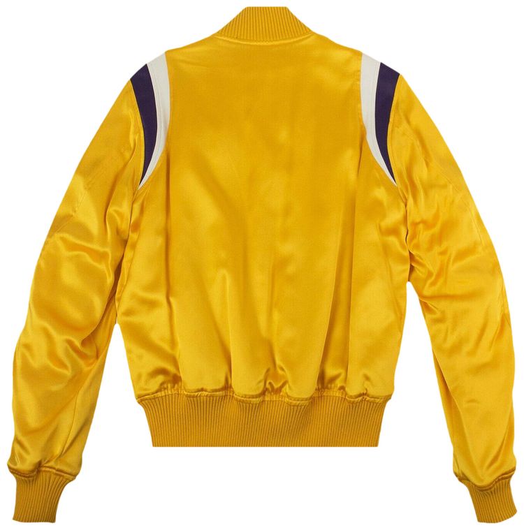 Amiri Varsity Baseball Bomber Jacket Yellow