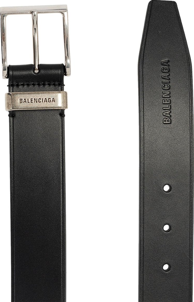 Balenciaga Rectangle Large Belt Black