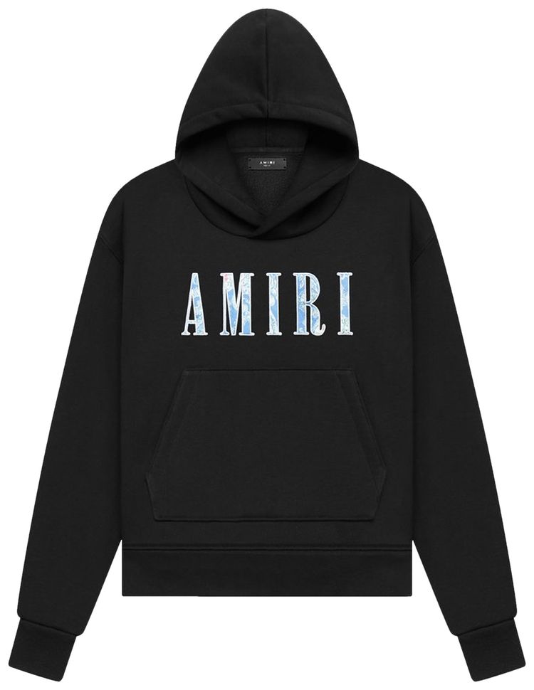 Amiri Paisley Core Logo Hoodie Black