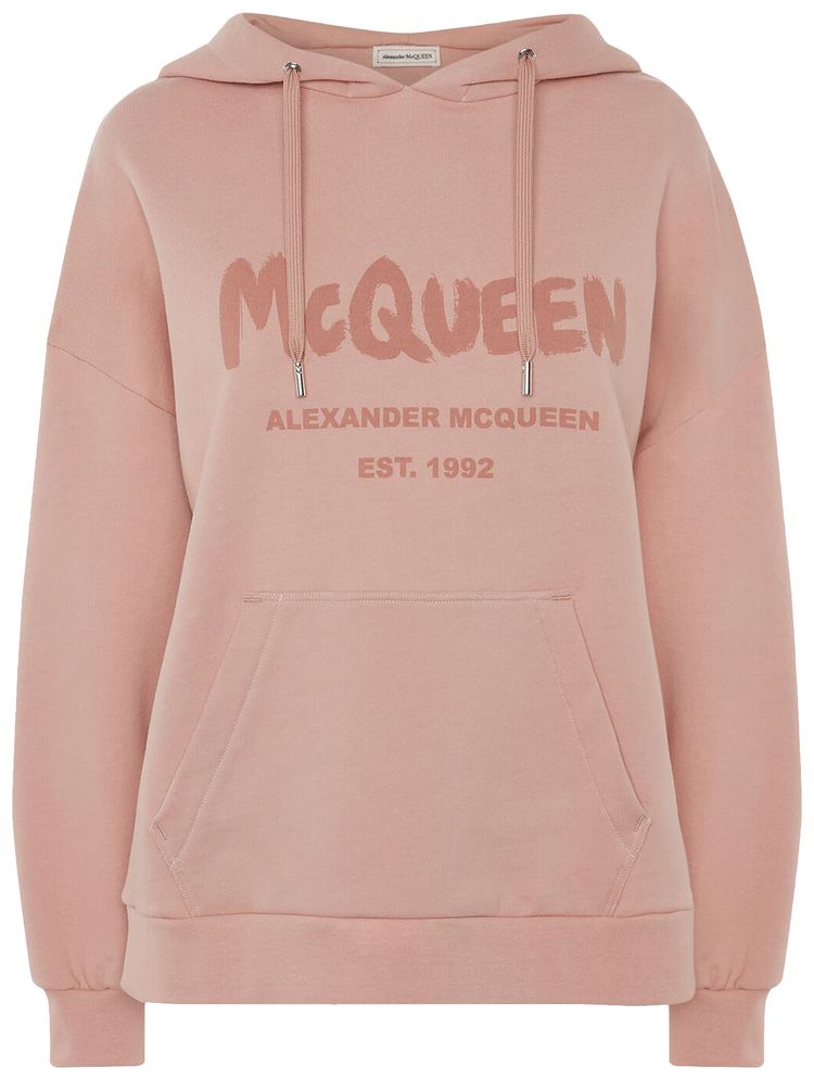 Alexander McQueen Graffiti Sweatshirt Rose Gold