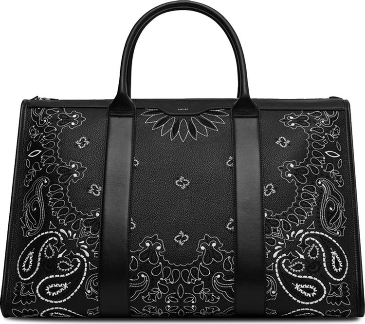Amiri Bandana Weekender Bag 'Black'