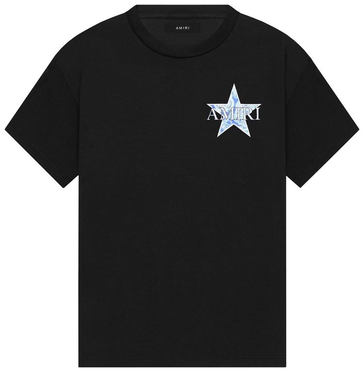 Amiri Paisley Star Tee BlackIce
