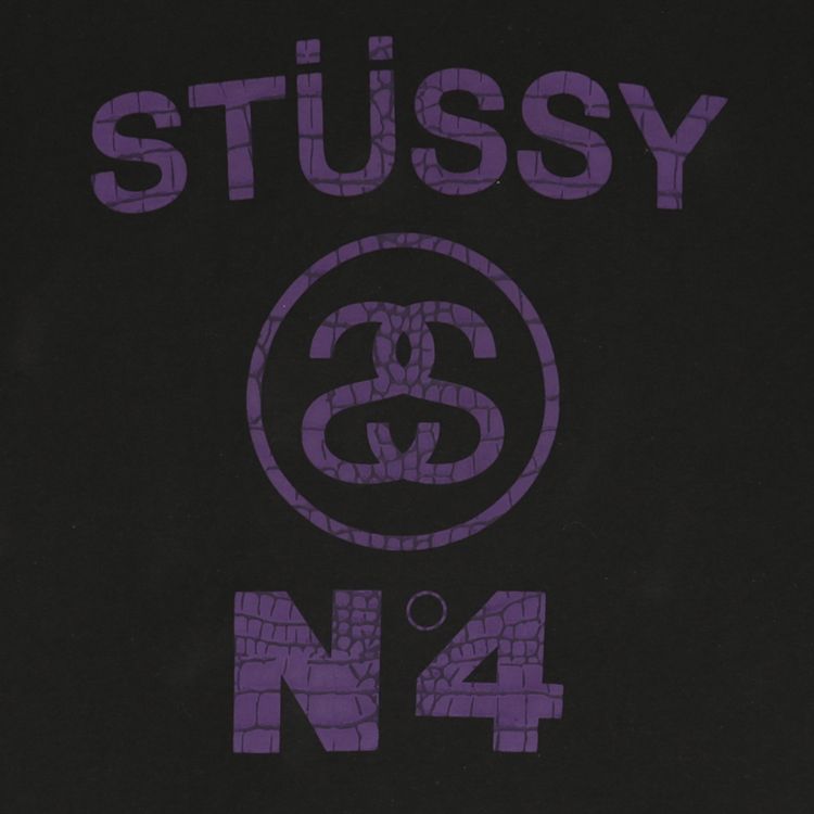 Stussy No4 Croc Tee BlackPurple