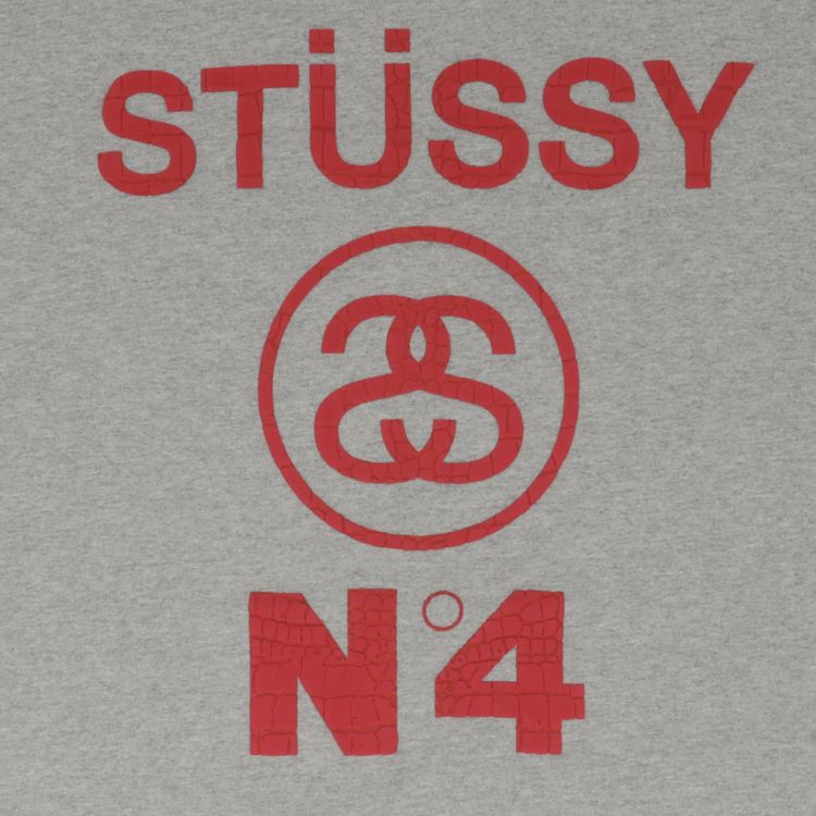 Stussy No4 Croc Tee GreyRed