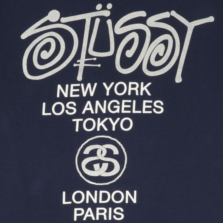 Stussy World Tour Tee Navy