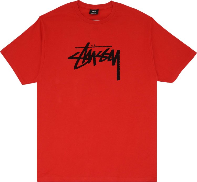 Buy Stussy Stock Tee 'Red' - 1903738 RED | GOAT
