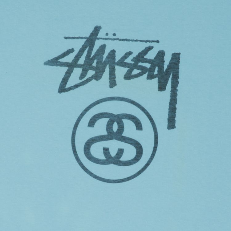 Stussy Stock Tone Logo Tee Teal