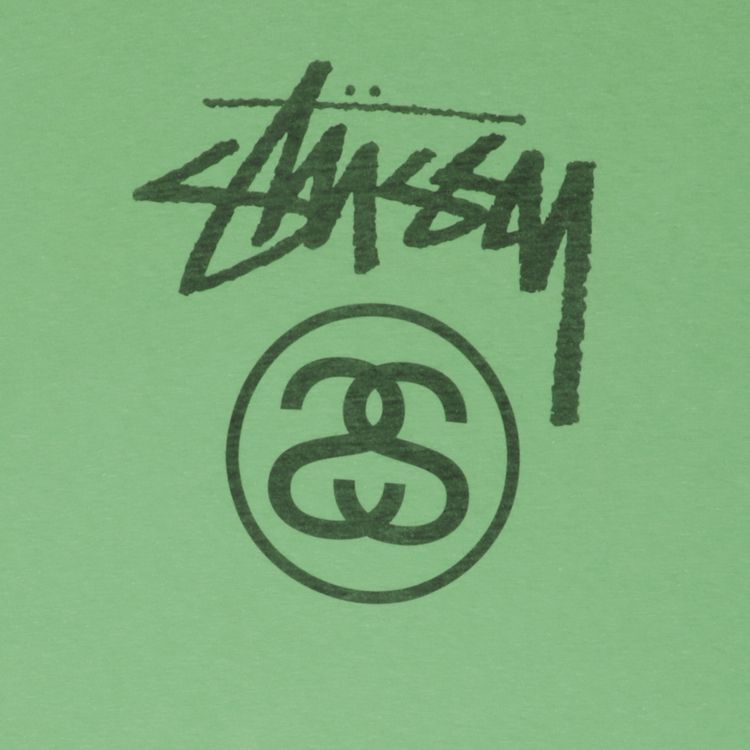 Stussy Stock Tone Logo Tee Tone Green