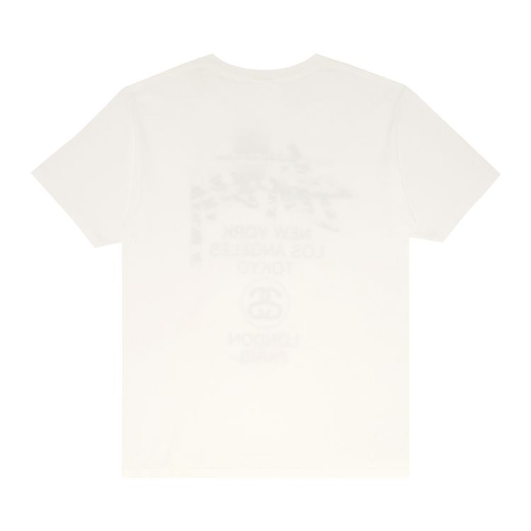 Stussy World Tour Camo Tee White
