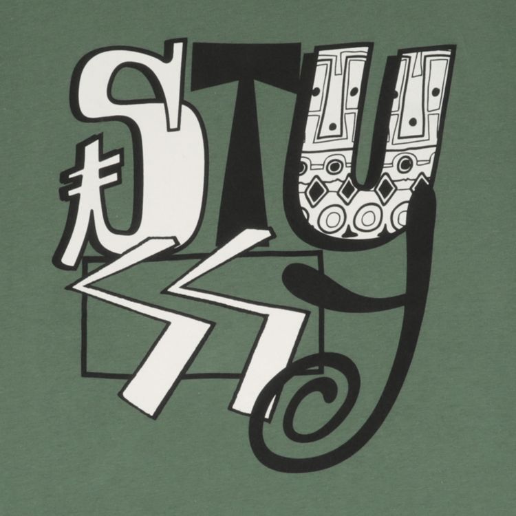 Stussy Mix Tee Green