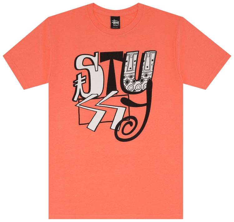 Stussy Mix Tee Pale Red