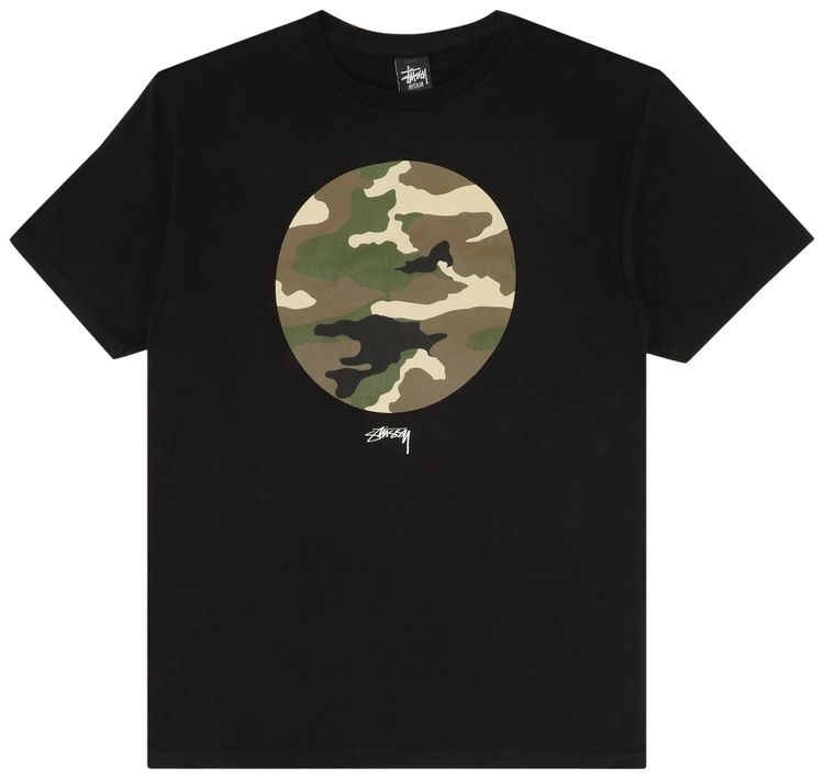 Stussy Camo Tee BlackGreen