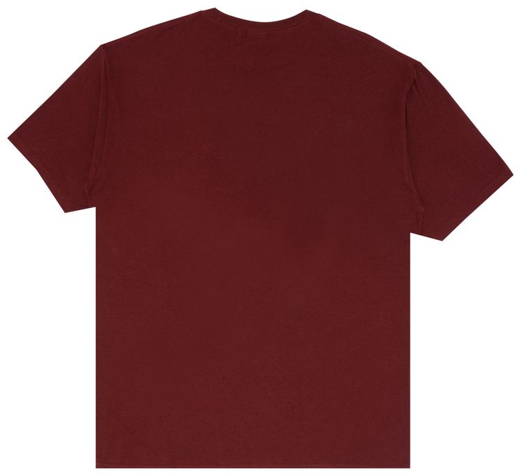Stussy USA Tee BurgundyGold