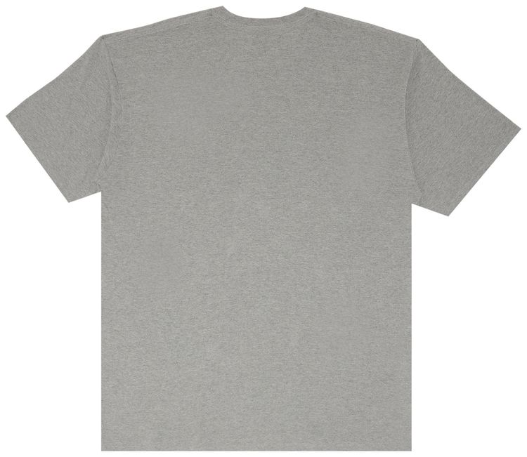 Stussy USA Tee Heather GreyBurgundy