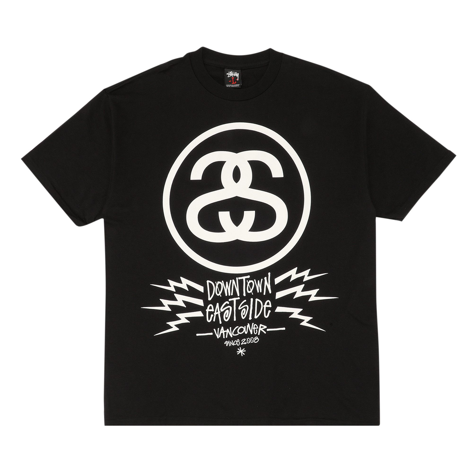 Buy Stussy Gear Downtown Tee 'Black' - 1902074 BLAC | GOAT