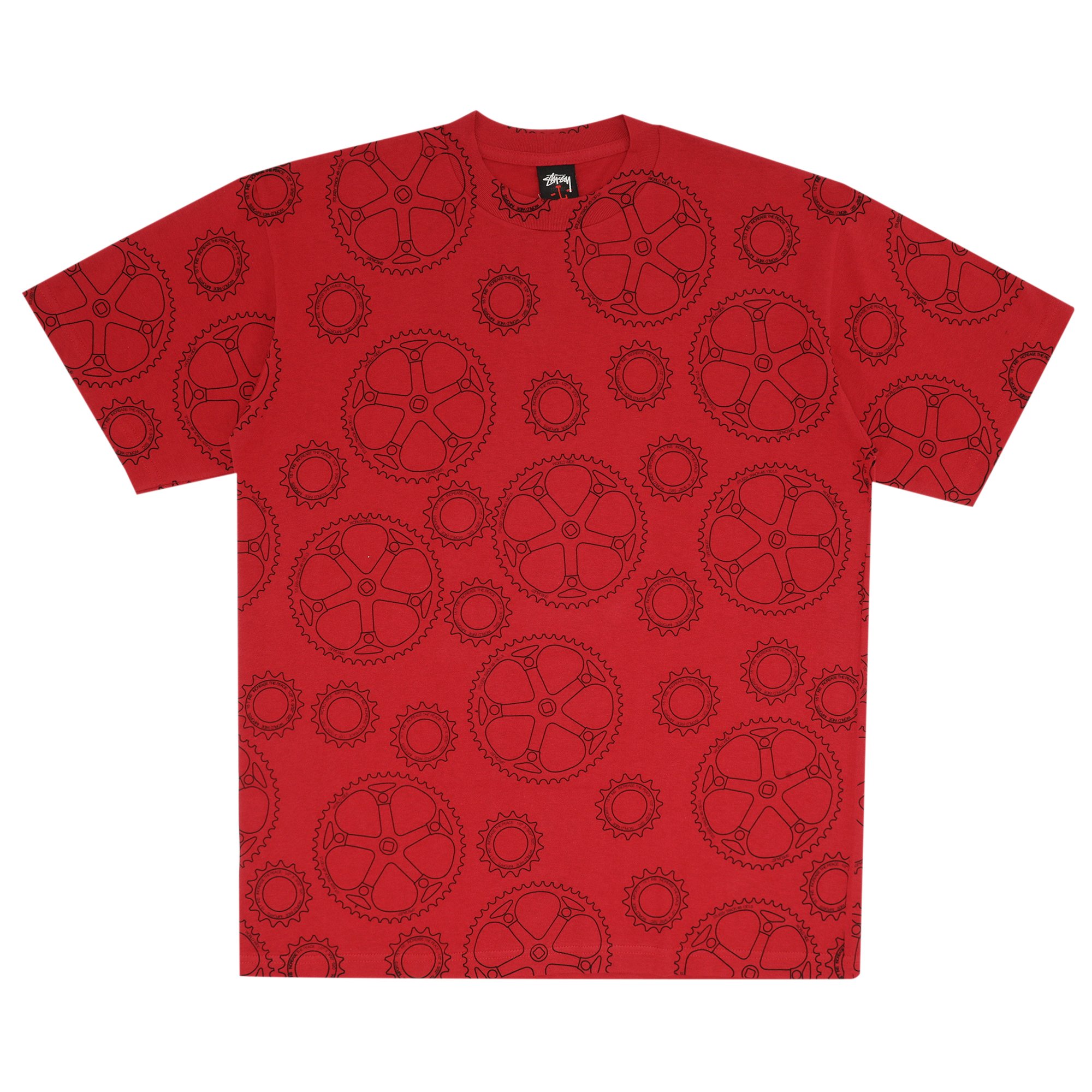 Stussy Gear Increase The Peace Monogram Circle Tee 'Red'