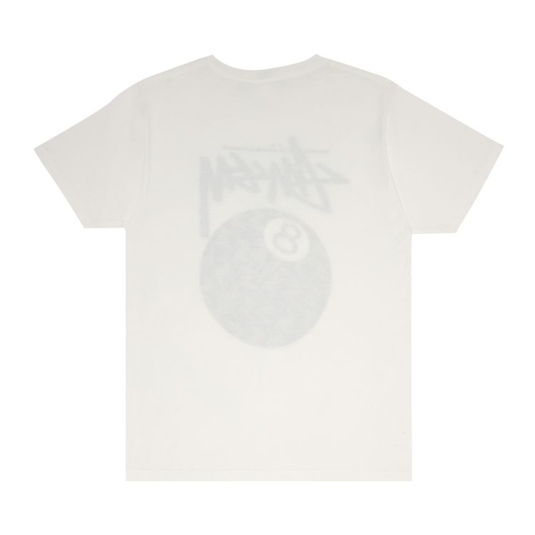 Stussy 8 Ball Bolt Tee White