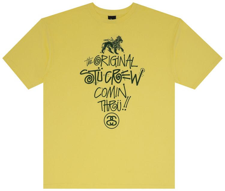 Stussy Comin Thru Tee Yellow