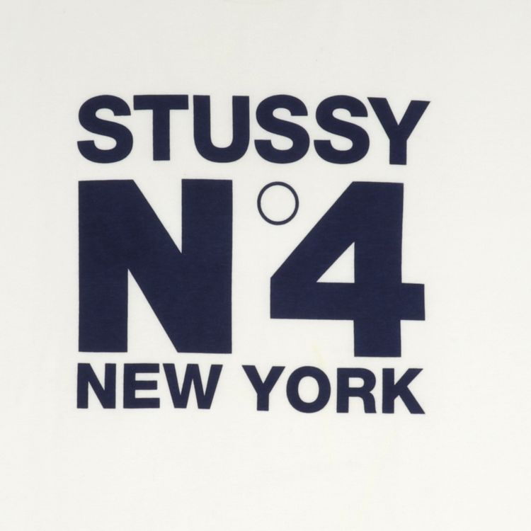 Stussy No4 New York Tee White