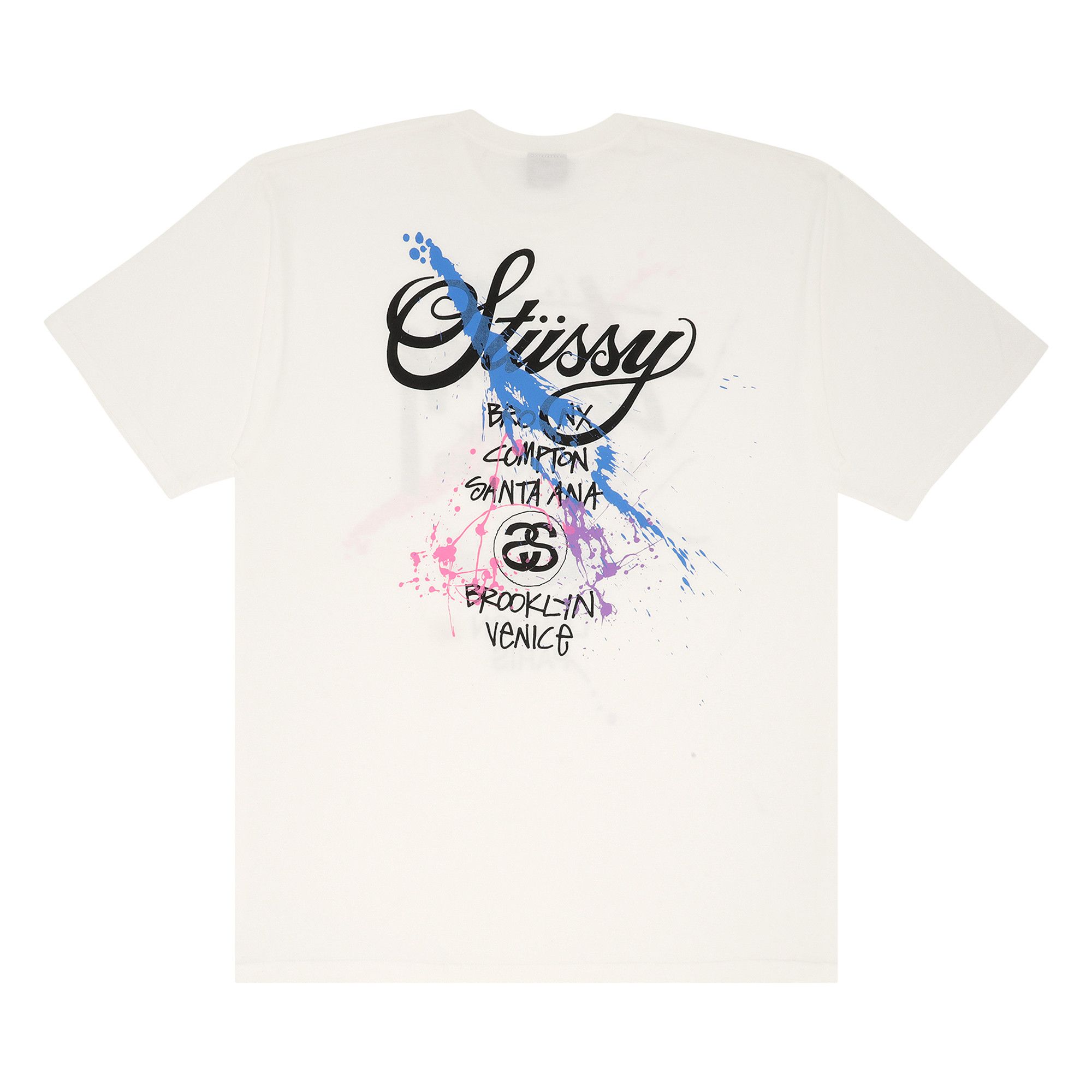 Buy Stussy World Tour Paint Tee 'White' - 1903758 WHIT | GOAT UK