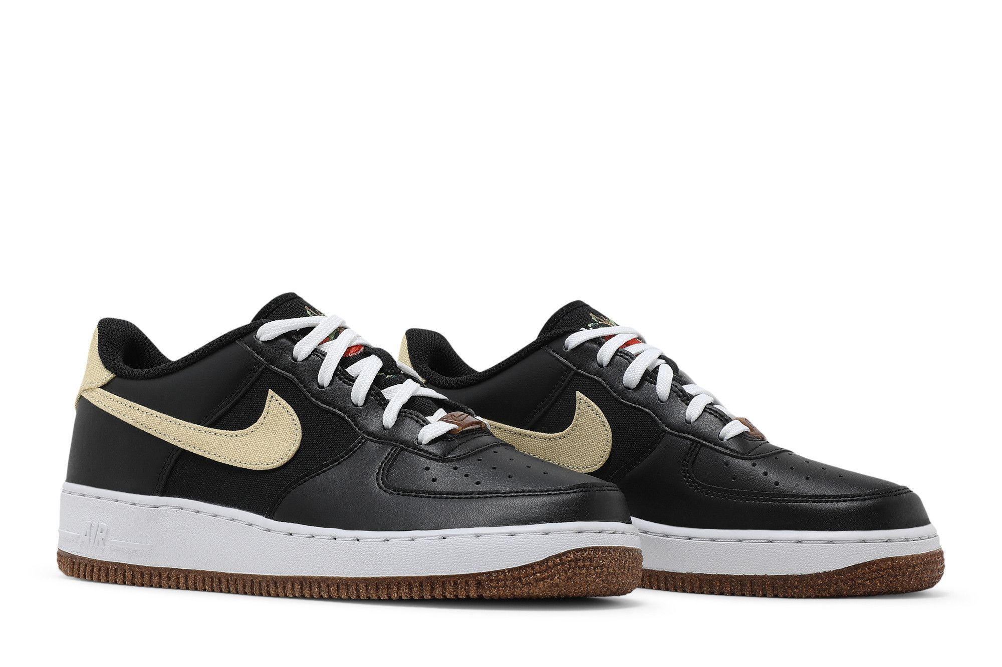 nike air force 1 07 lv8 black solar flare