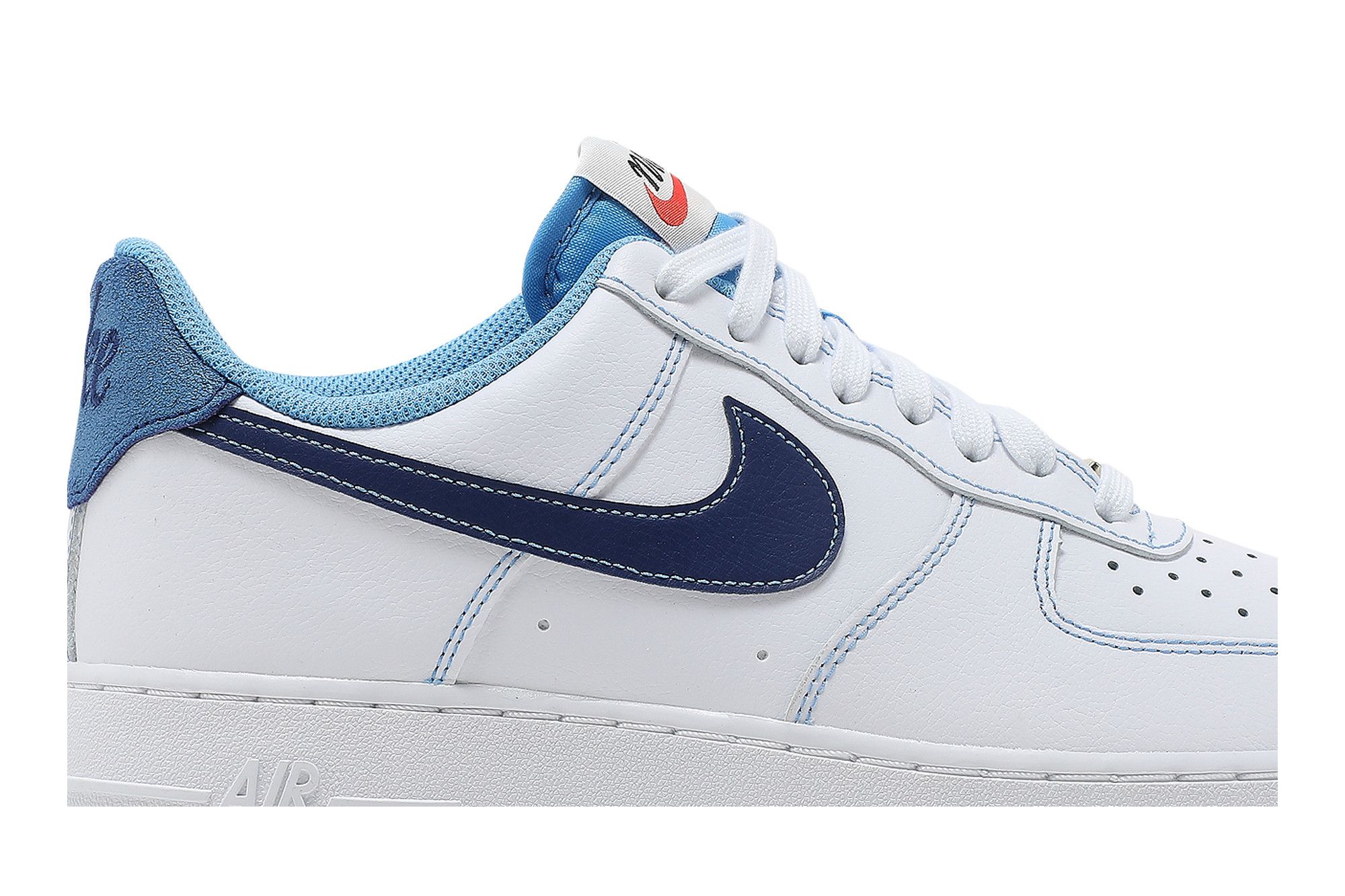 Nike air force 1 white university blue hot sale