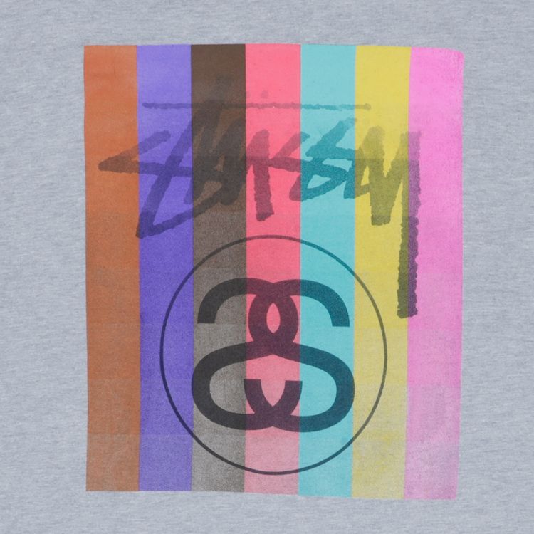 Stussy Colour Squares Tee Grey