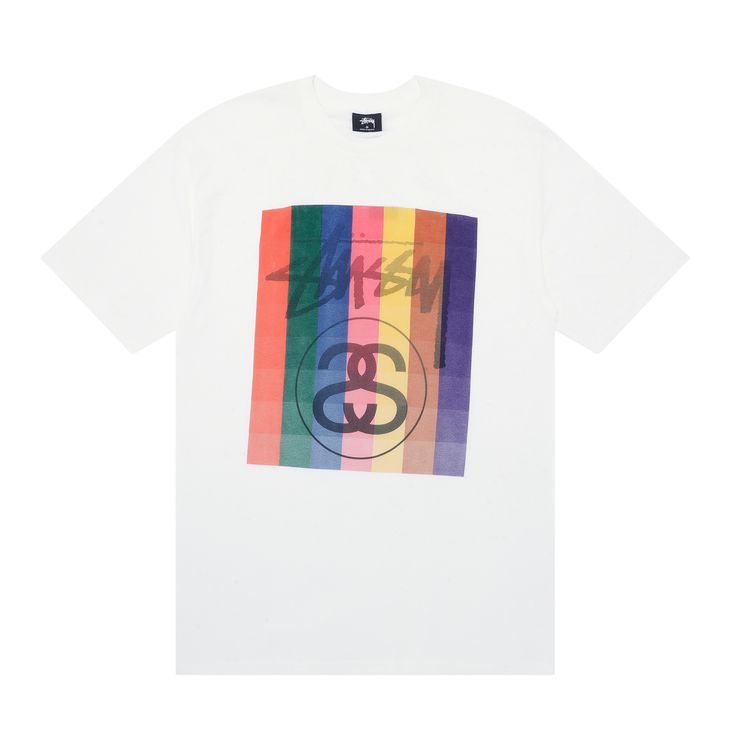 Stussy Colour Squares Tee White