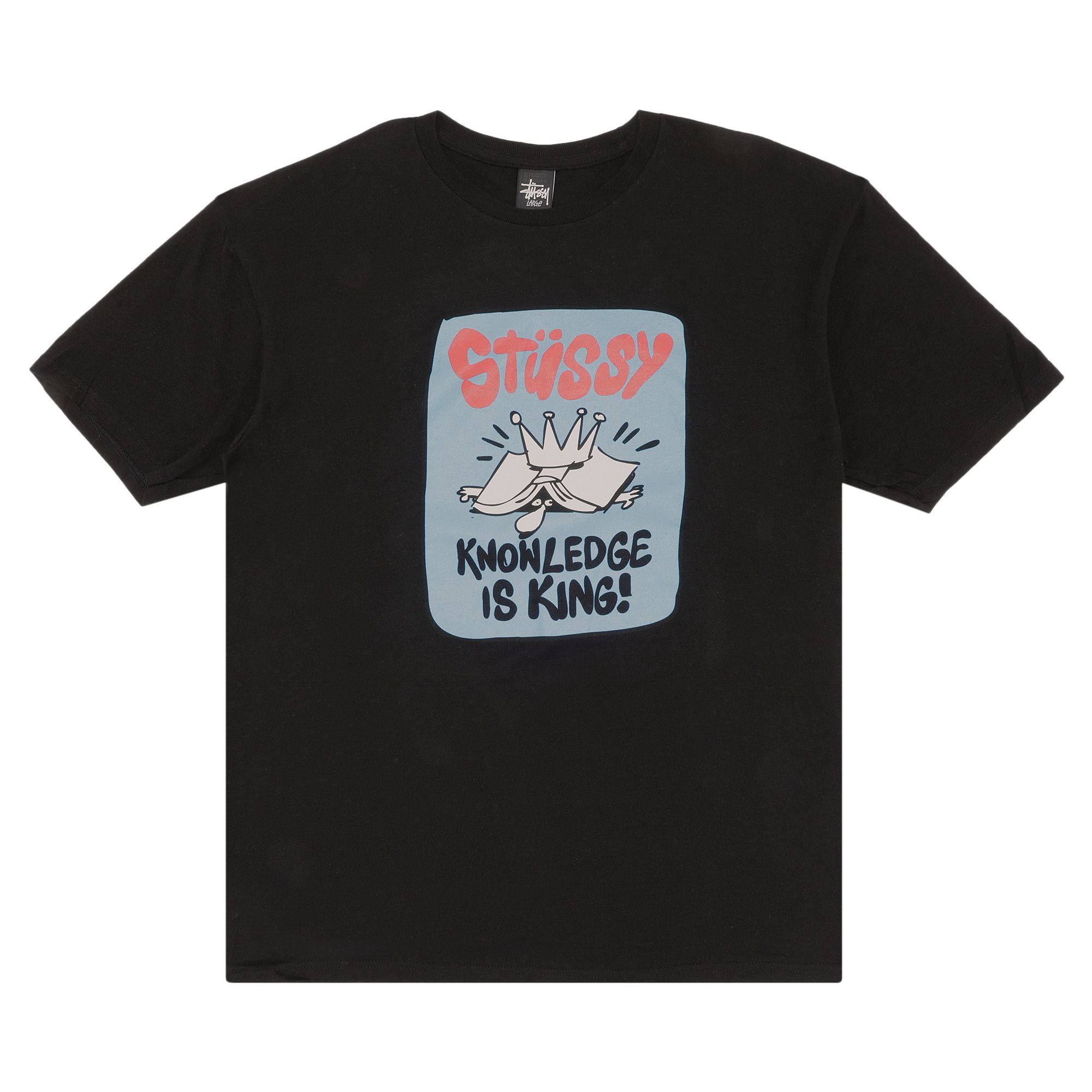 Buy Stussy Knowledge Is King Tee 'Black' - 0535