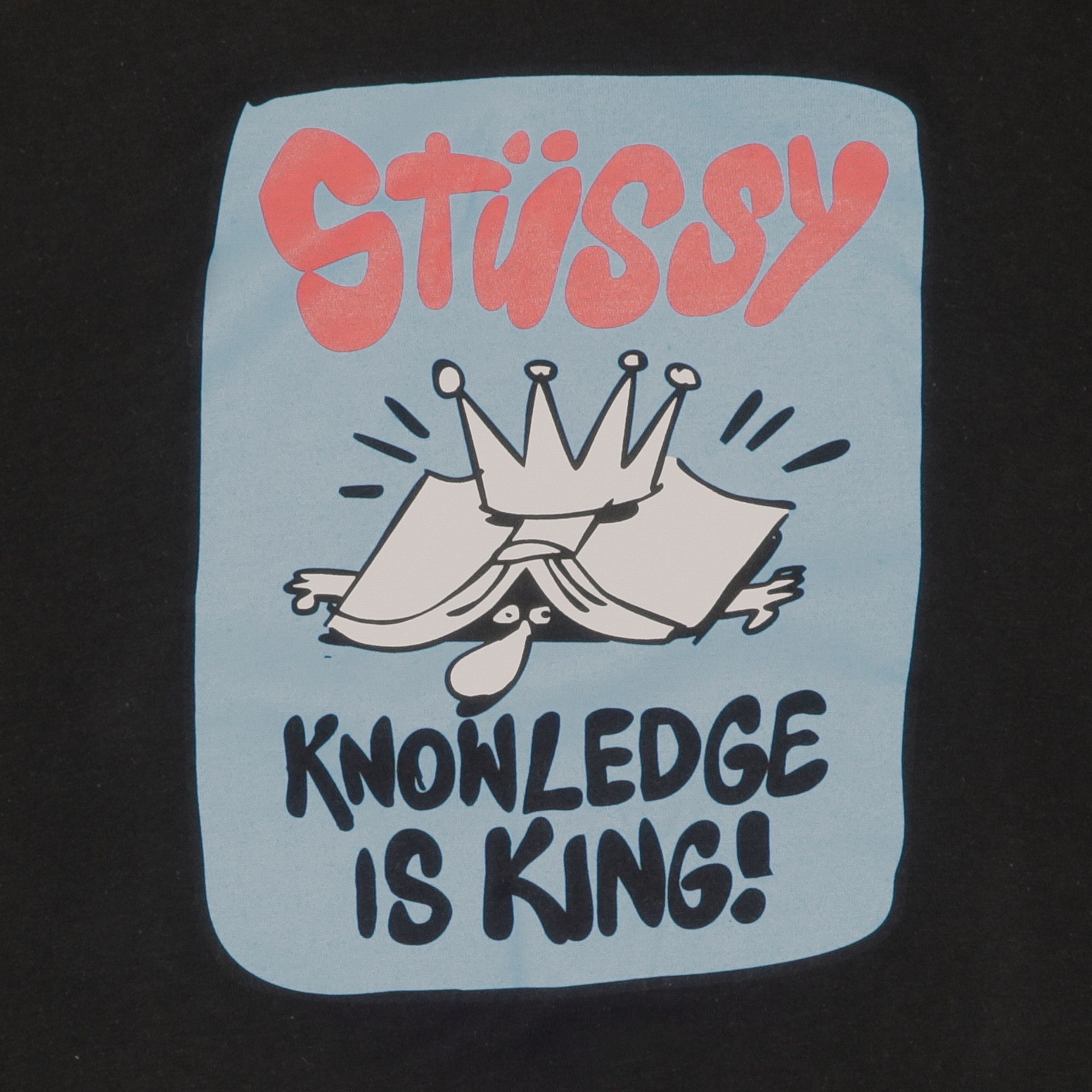 Buy Stussy Knowledge Is King Tee 'Black' - 0535 100000103KIKT BLAC