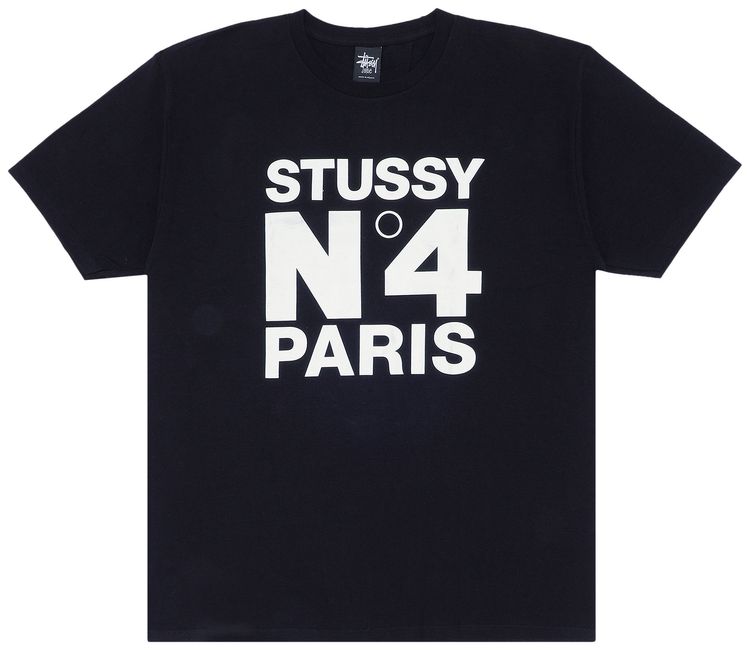 Stussy No4 Paris Tee Black