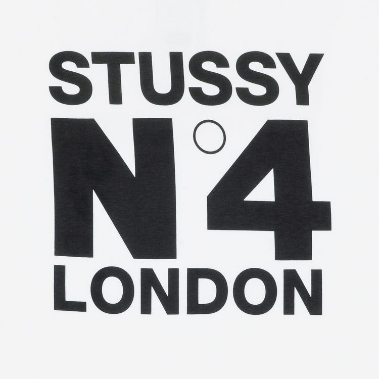 Stussy No4 London Tee White
