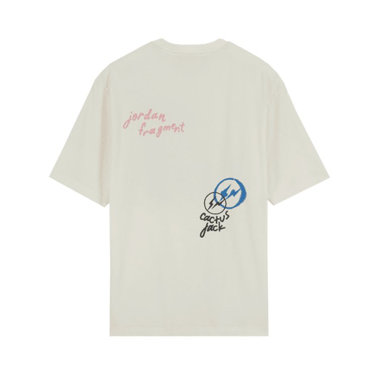 Air Jordan x Travis Scott x Fragment Short Sleeve Tee White