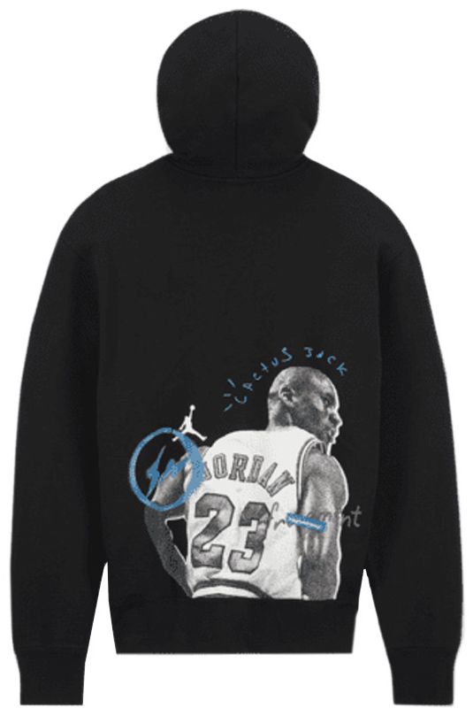 Air Jordan x Travis Scott x Fragment Hoodie Black