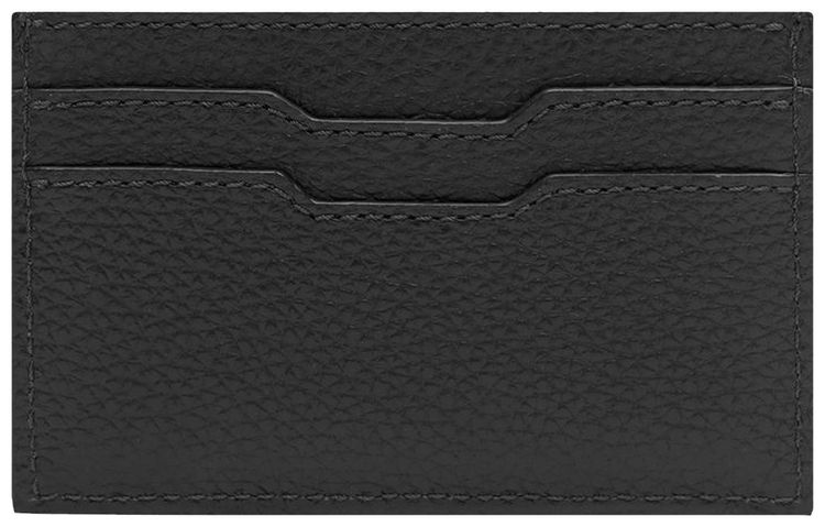 Amiri Iconic Embossed Leather Card Holder Black
