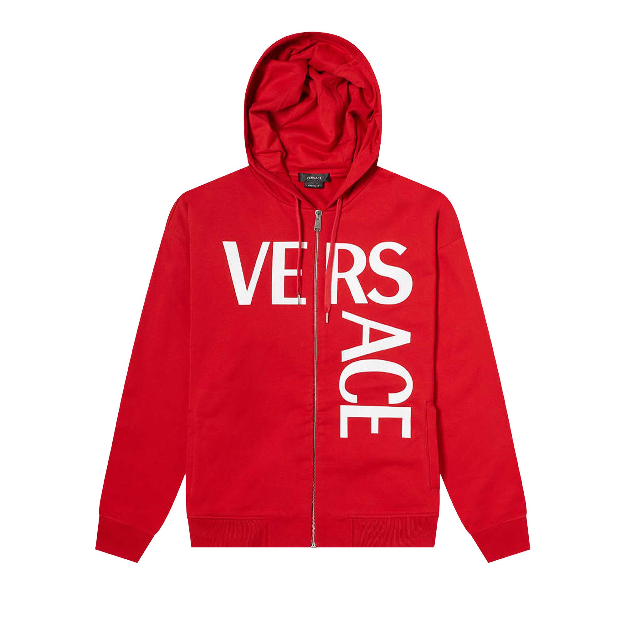 Versace red hoodie new arrivals