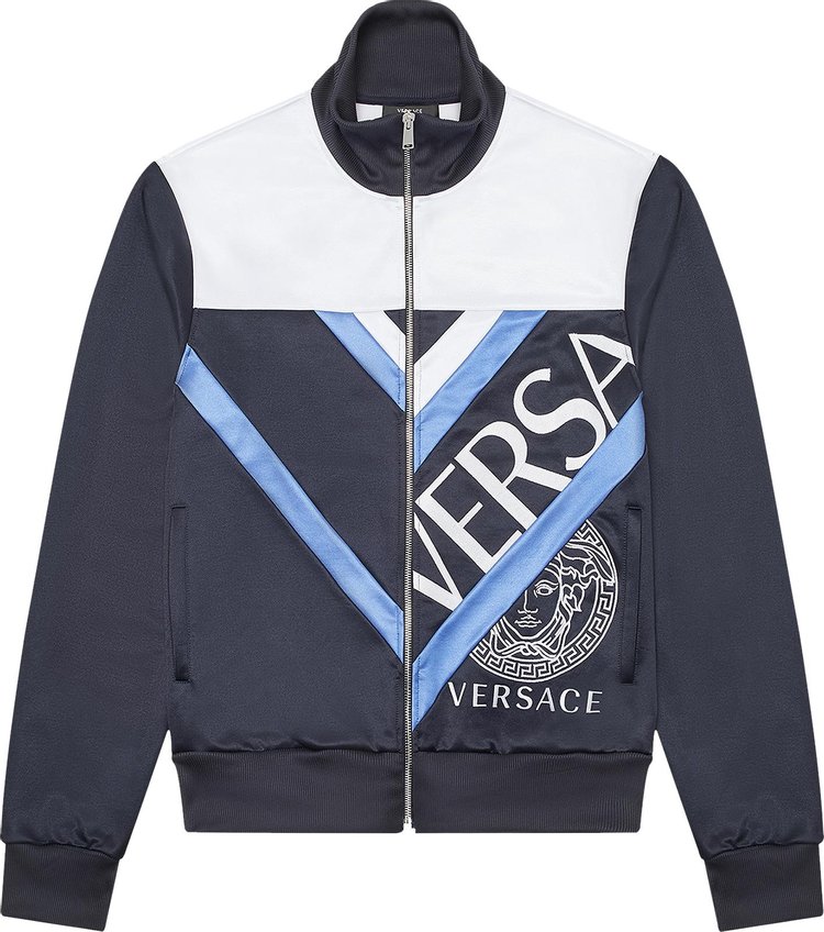 Buy Versace Logo Sweatshirt 'Black White' - 1001423 1A01057 6U300 | GOAT