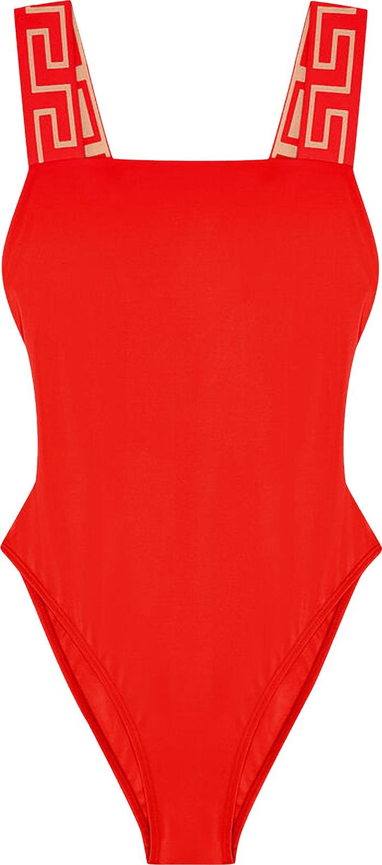 Versace Greca Border One-Piece Swimsuit 'Red'