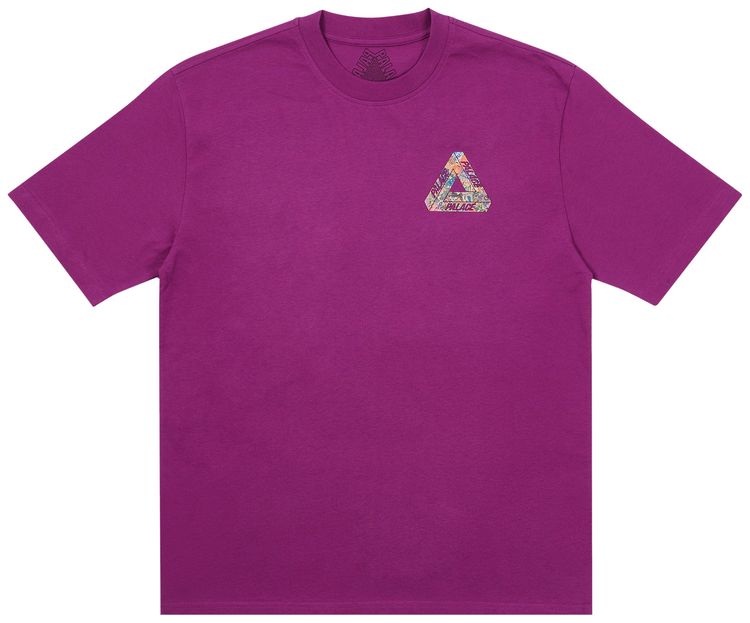 Palace Tri Sticker Pack T Shirt Plum