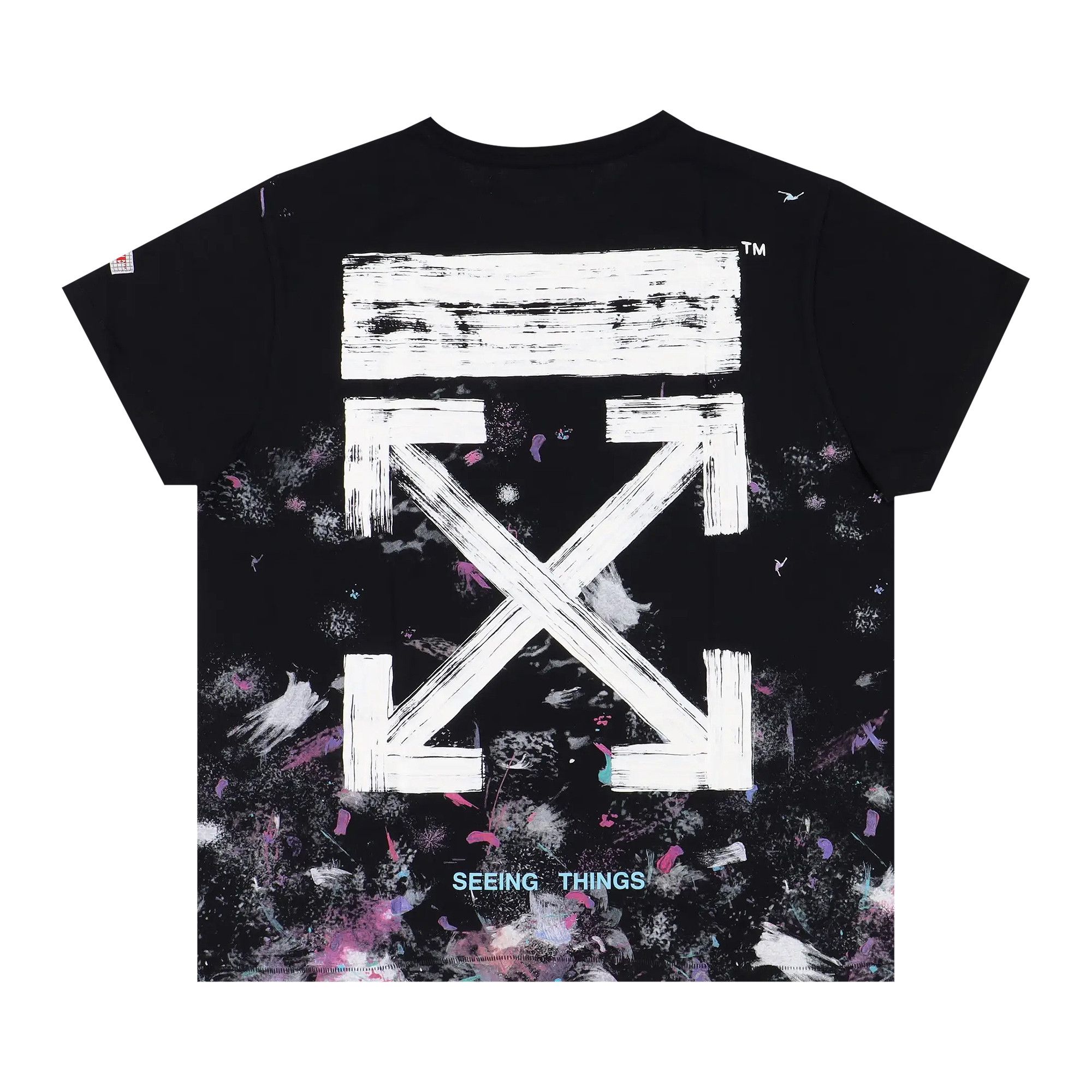 Buy Off White Seeing Things Washed T Shirt Black OMAA002G20JER0089901 GOAT NL