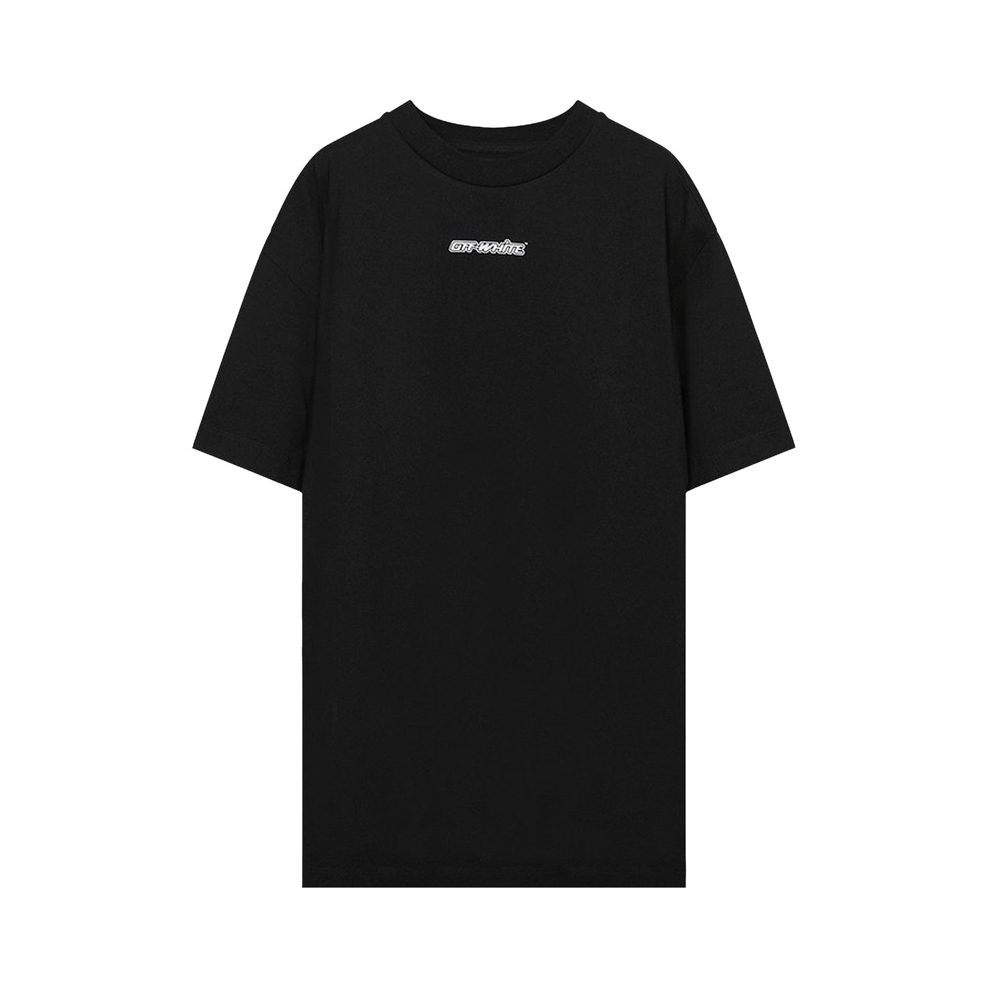 Tシャツ・カットソー Off-White Wave Off Low Over Skate Tee Black OMAA156S23JER001 Off White Skate T-Shirt OMAA120S24JER008-1022 BLACK GOL