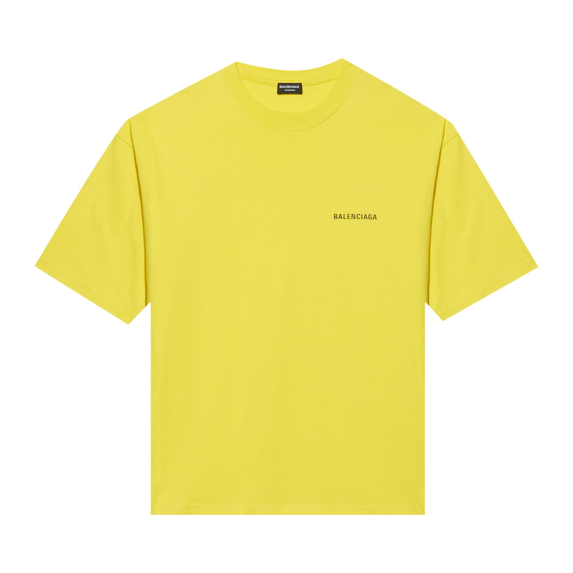 Buy Balenciaga Medium Fit T-Shirt 'Yellow' - 612966 TIVG5 7440 | GOAT