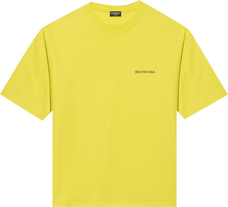 Balenciaga Medium Fit T-Shirt 'Yellow'
