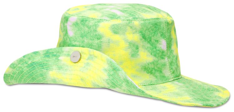 GANNI Recycled Tie Dye Hat Green