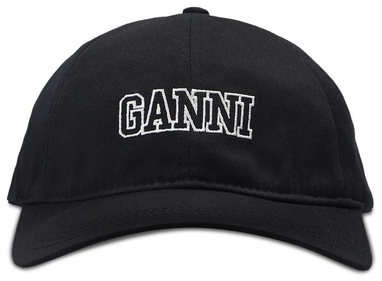 GANNI Softwear Cap Black