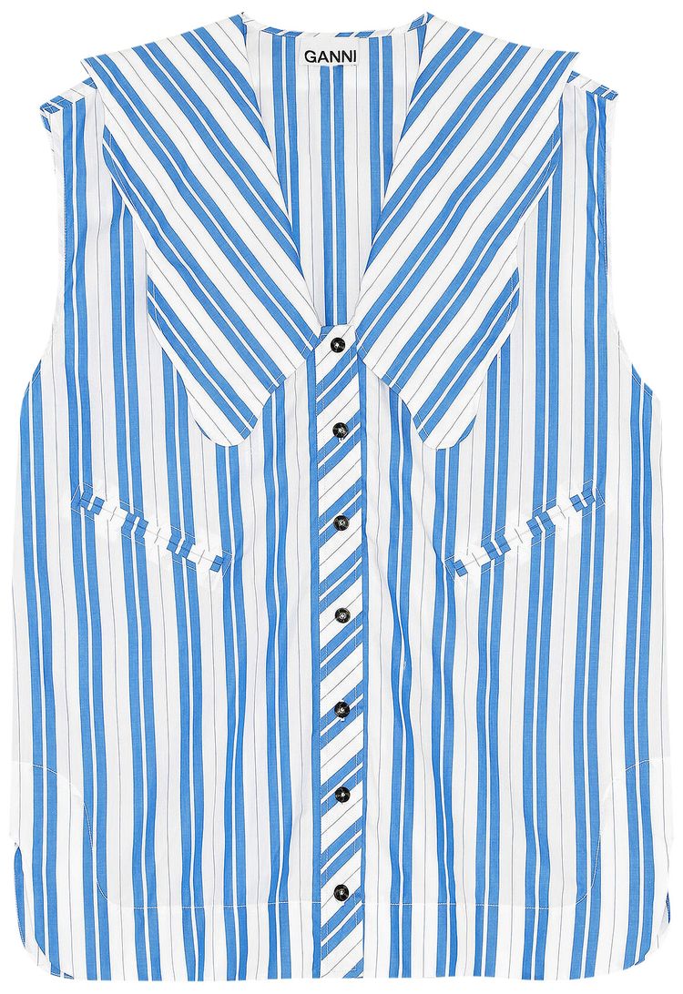 GANNI Stripe Top Daphne