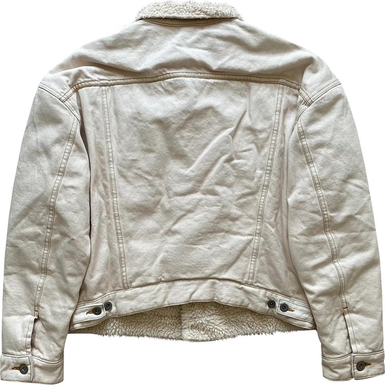 Yeezy Season 5 Sherpa Denim Work Jacket Ivory